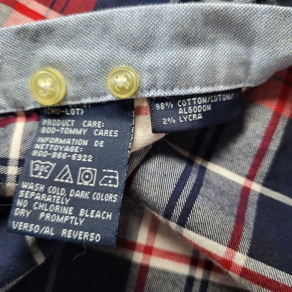 Vintage Tommy Hilfiger Men Plaid Long Sleeve Button Up Shirt Preppy Classic Y2k. - Picture 5 of 7